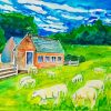 Sheep Farmer Diamond Painting