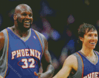 Steve Nash And Shaquille Oneal Diamond Painting