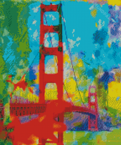 Abstract Colorful Bridge Art Diamond Painting