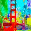 Abstract Colorful Bridge Art Diamond Painting