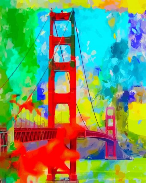 Abstract Colorful Bridge Art Diamond Painting