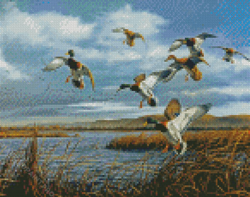 Bird Hunting Scene Art Diamond Painting