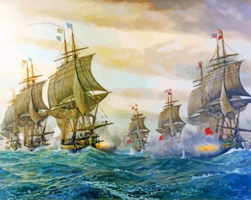 British Navy Ships Art Diamond Painting