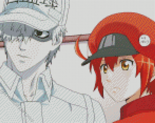 Cells At Work Characters Diamond Painting