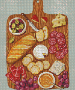 Cheese Board Art Diamond Painting