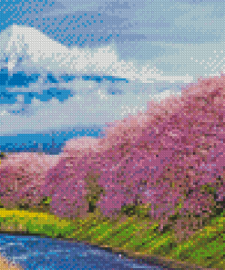 Cherry Blossom Japan Diamond Painting