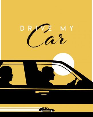 Drive My Car Poster Illustration Diamond Painting