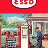 Esso Gas Station Diamond Painting