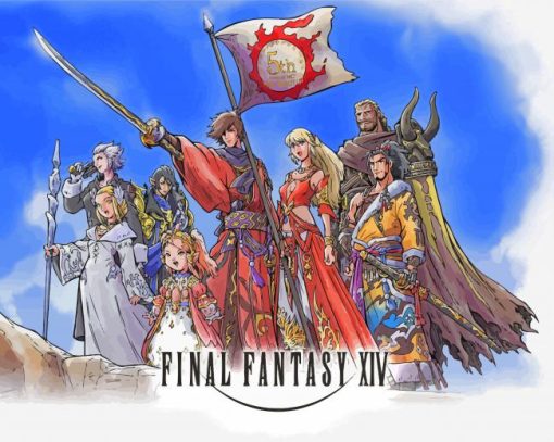 Final Fantasy XIV Video Game Diamond Painting