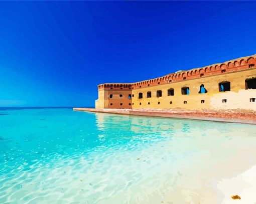 Fort Jefferson In Dry Tortugas Florida Diamond Painting