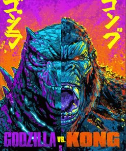 Godzilla Vs Kong Illustration Diamond Painting