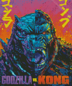 Godzilla Vs Kong Illustration Diamond Painting