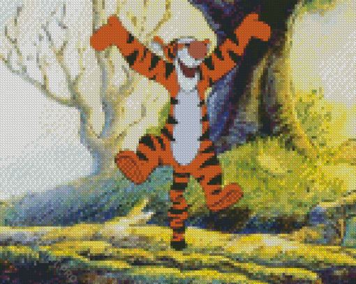 Happy Tigger Winnie The Pooh Diamond Painting