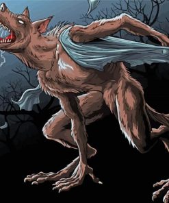 Illustration Werewolf Diamond Painting