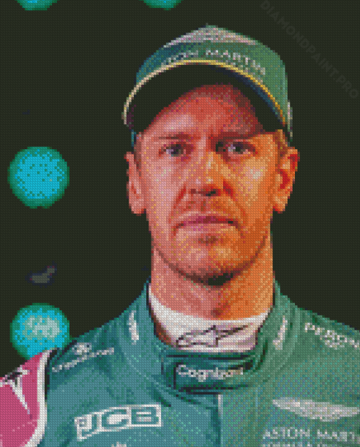 Motorsports Driver Sebastian Vettel Diamond Painting