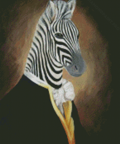 Mr Zebra Art Diamond Painting