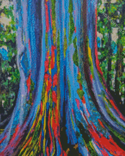 Rainbow Eucalyptus Tree Art Diamond Painting