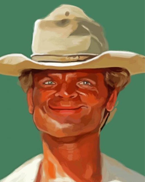Terence Hill Caricature Diamond Painting