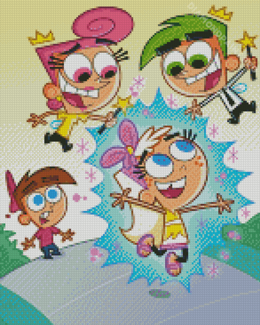 The Fairly OddParents Cartoon Diamond Painting