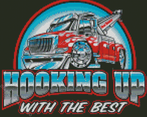 Tow Truck Poster Diamond Painting