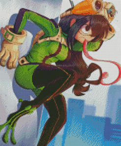 Tsuyu Asui Bnha Anime Diamond Painting