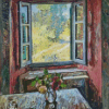 Window With Table Art Diamond Painting