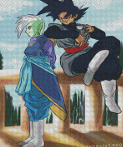 Zamasu And Goku Black Diamond Painting