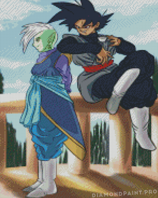 Zamasu And Goku Black Diamond Painting