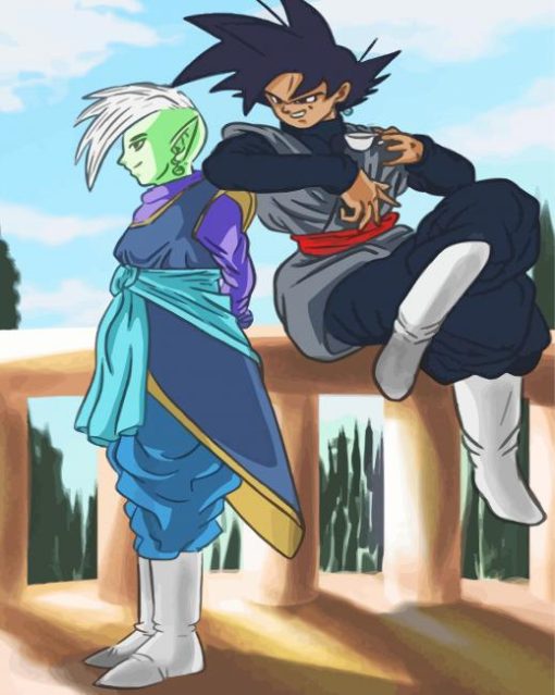 Zamasu And Goku Black Diamond Painting