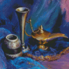 Abstract Genie Lamp Diamond Painting