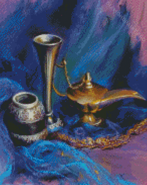 Abstract Genie Lamp Diamond Painting