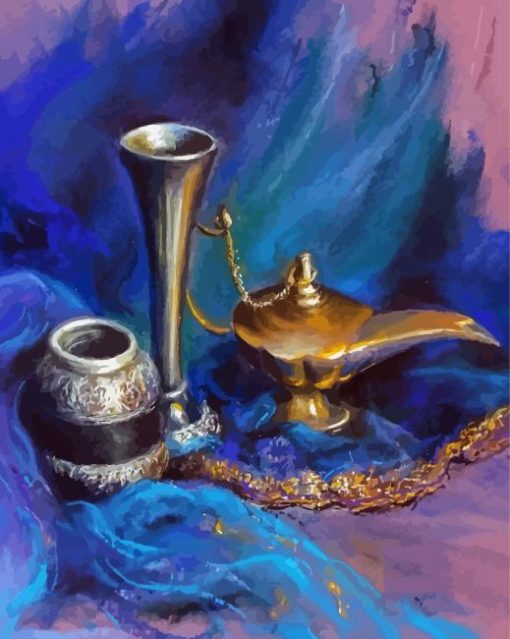 Abstract Genie Lamp Diamond Painting