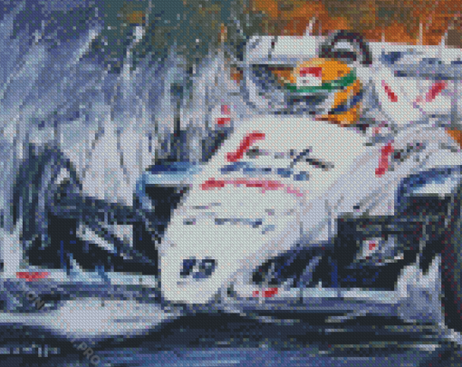 Abstract Mercedes F1 Diamond Painting