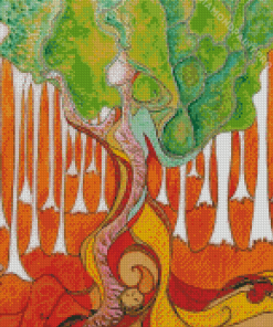 Abstract Female Tree Art Diamond Painting