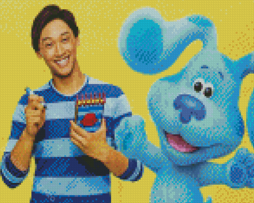 Aesthetic Blues Clues Diamond Painting