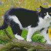 Aesthetic Cute Tuxedo Cat Diamond Painting