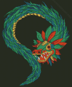 Aesthetic Quetzalcoatl Diamond Painting