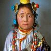 Aesthetic Tibet Girl Diamond Painting