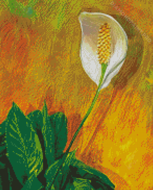 Peace Lily Art Diamond Painting