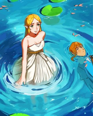 Princess Zelda And Link Diamond Painting