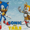 Sonic And Tails Poster Diamond Painting