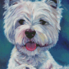 West Highland Terrier Dog Art Diamond Painting