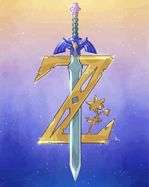 Zelda Master Sword Diamond Painting