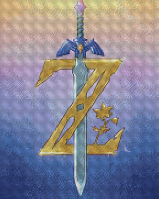 Zelda Master Sword Diamond Painting