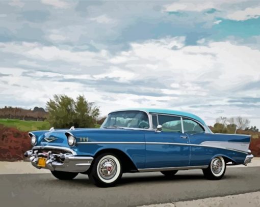 1957 Chevy Car Diamond Painting