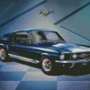67 Mustang Fastback Car Art Diamond Painting
