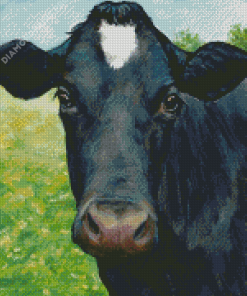 Aesthetic Black Cow Diamond Painting