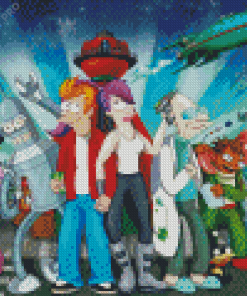 Aesthetic Futurama Diamond Painting