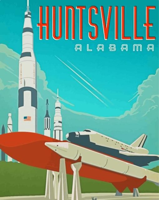 Alabama Huntsville Poster Diamond Painting