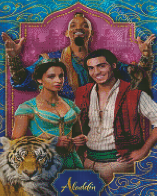 Aladdin 2019 Movie Poster Diamond Painting